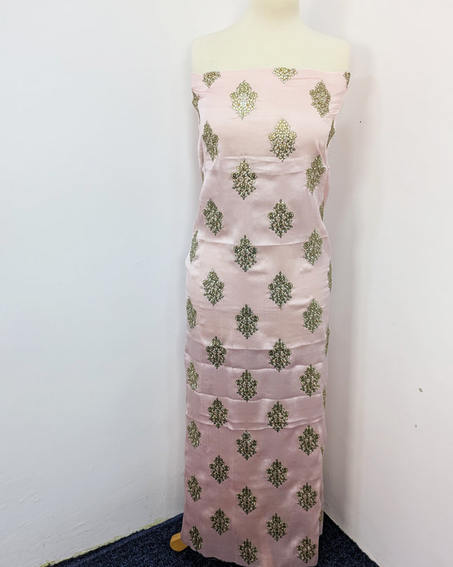 Shamooz Silk With Embroidered Jaal Dupatta