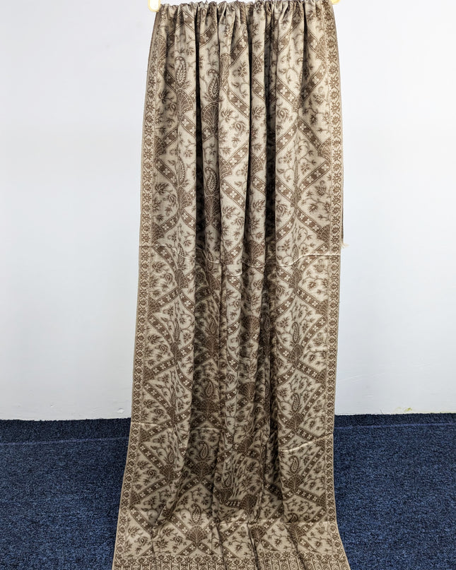 Wool Shawl With Jakart Work