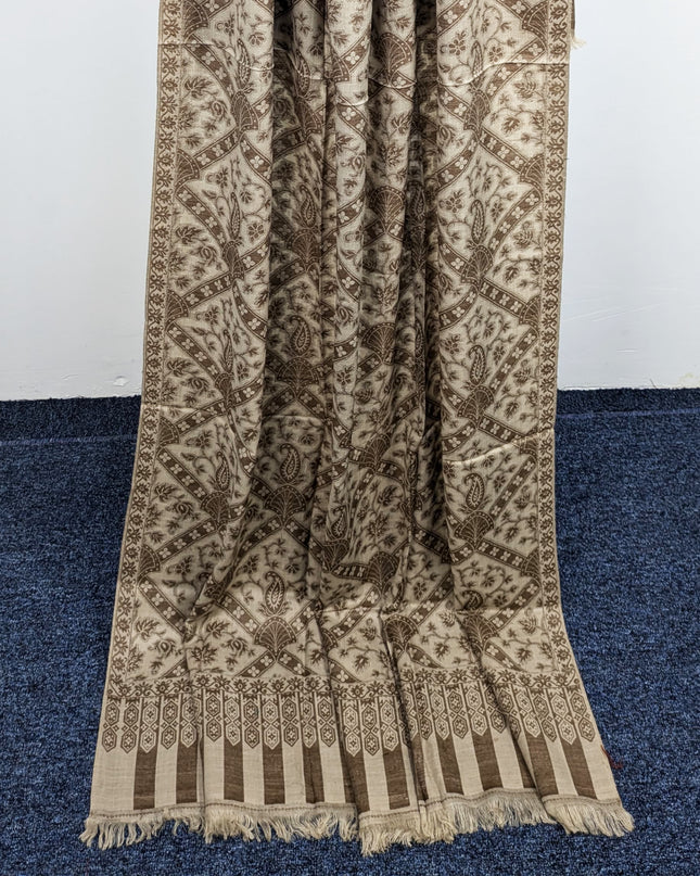 Wool Shawl With Jakart Work