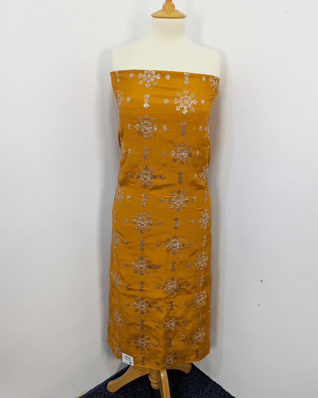 Raw Silk With Chiffon Dupatta