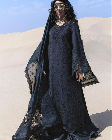 NUREH - Aman Embroidered Luxury Lawn 26 Unstitched 3Pc - NE-233- Zahara