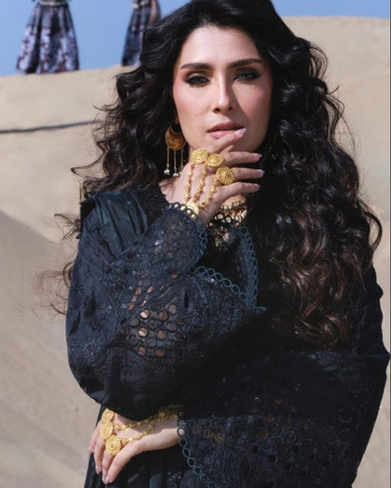 NUREH - Aman Embroidered Luxury Lawn 26 Unstitched 3Pc - NE-233- Zahara