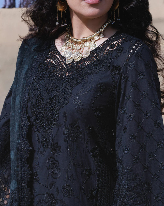 NUREH - Aman Embroidered Luxury Lawn 26 Unstitched 3Pc - NE-233- Zahara