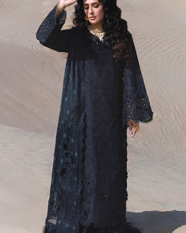 NUREH - Aman Embroidered Luxury Lawn 26 Unstitched 3Pc - NE-233- Zahara