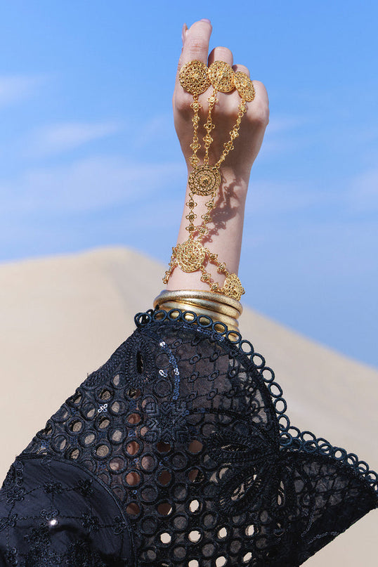 NUREH - Aman Embroidered Luxury Lawn 26 Unstitched 3Pc - NE-233- Zahara