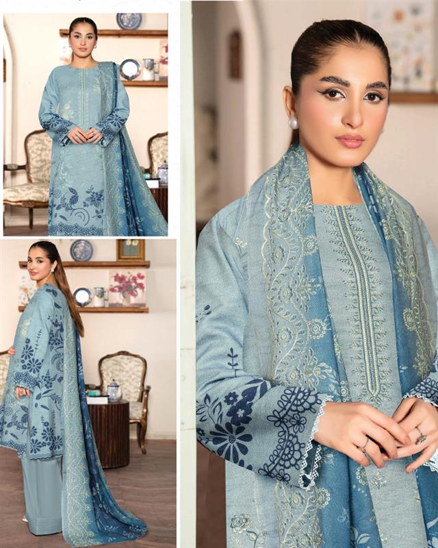 Embroidered and Printed Karandi Bana Dora 3PC Unstitched -AADARSH Vol-10