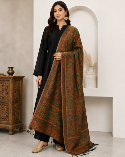 Exclusive Pure Indian Kani Moonlight Shawl (Ready To Wear)