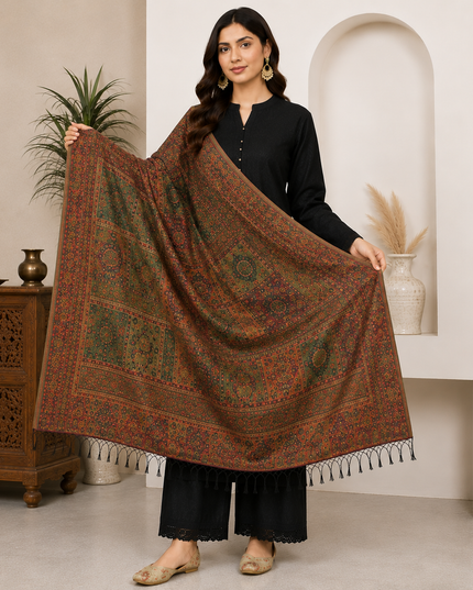 Exclusive Pure Indian Kani Moonlight Shawl (Ready To Wear)