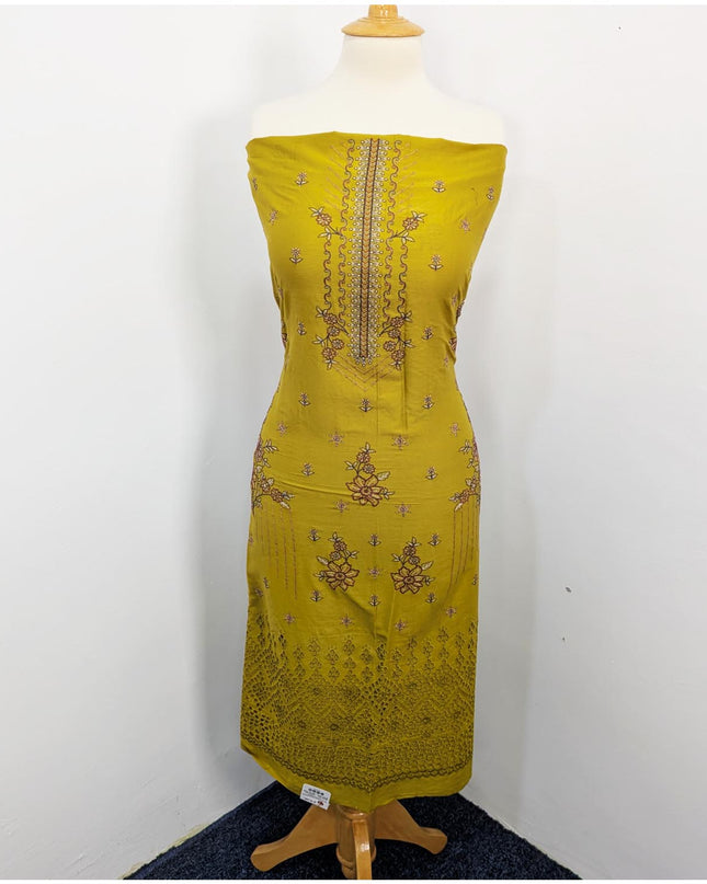 Fancy Embroidered Lawn With Chikankari Cutwork