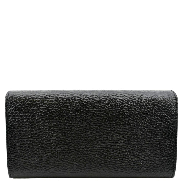 GUCCI GG Marmont Continental Leather Wallet Black 456116