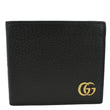 GUCCI Bi-Fold Leather Wallet Black 428726