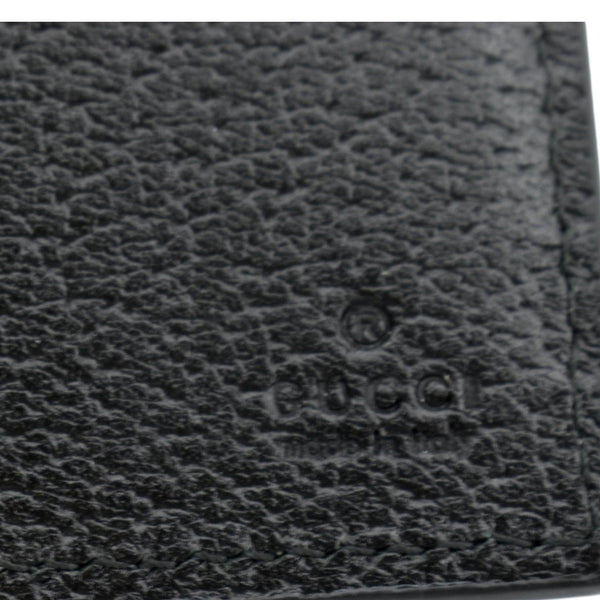 GUCCI Bi-Fold Leather Wallet Black 428726