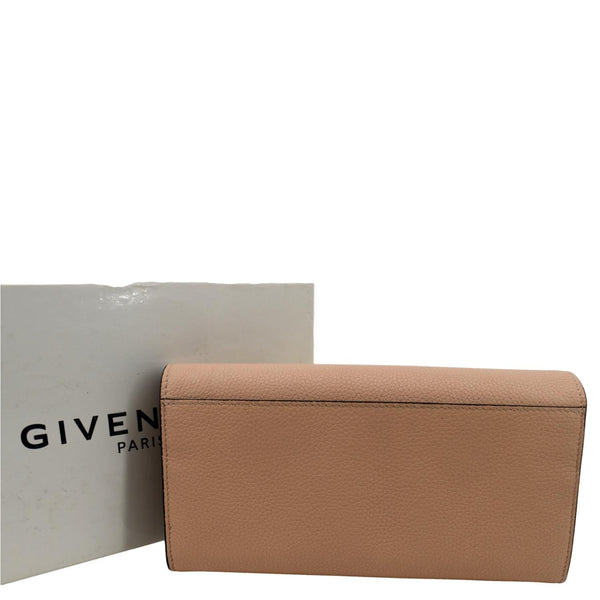 GIVENCHY Long Fold Over Leather Wallet Tan