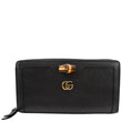 GUCCI Diana Continental Leather Wallet Black 658634