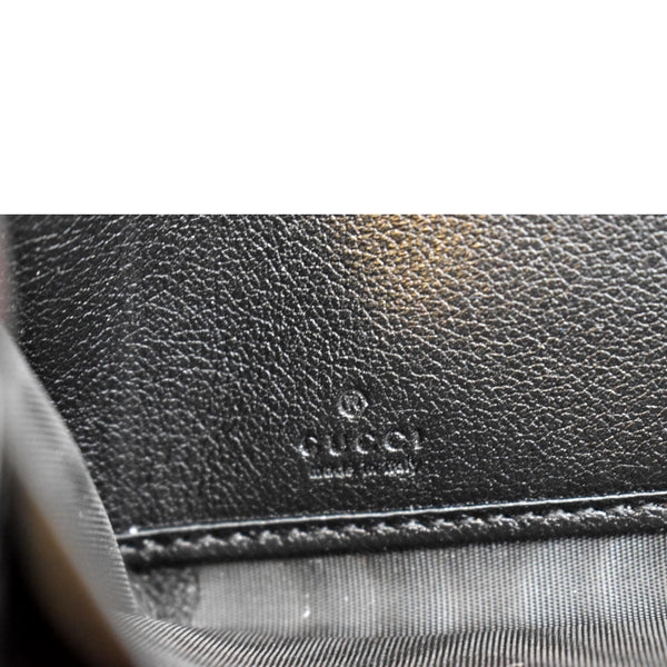 GUCCI Diana Continental Leather Wallet Black 658634