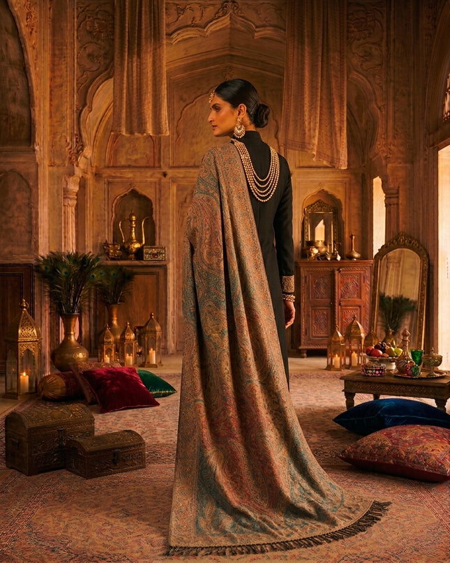 Exclusive Pure Indian Kani Moonlight Shawl (Ready To Wear)