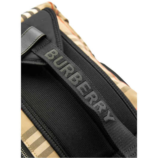 BURBERRY Vintage Leo Check Nylon Belt Pack Beige