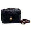 LOUIS VUITTON Metis Pochette Empreinte Leather Crossbody Bag Navy Blue