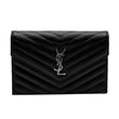 YVES SAINT LAURENT Cassandre Grain De Poudre Crossbody Chain Bag Black