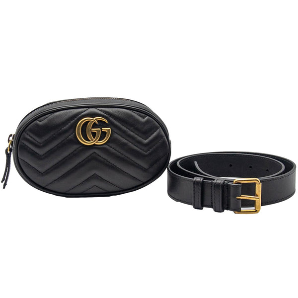 Gucci GG Marmont Matelasse Leather Belt Bag