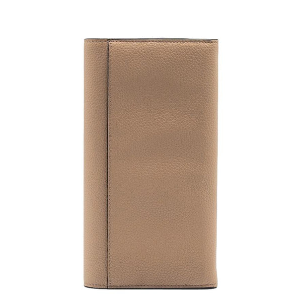 GIVENCHY Long Fold Over Leather Wallet Tan