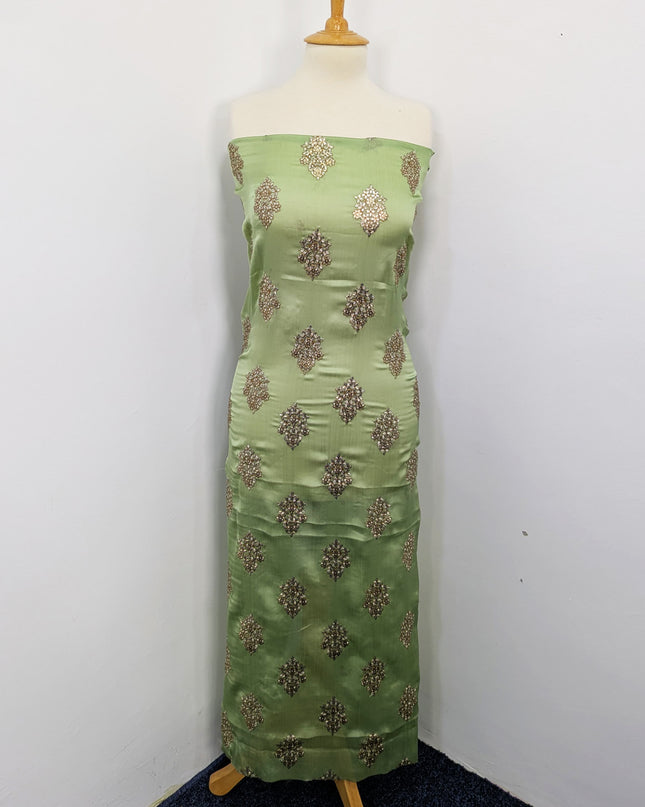 Shamooz Silk With Embroidered Jaal Dupatta