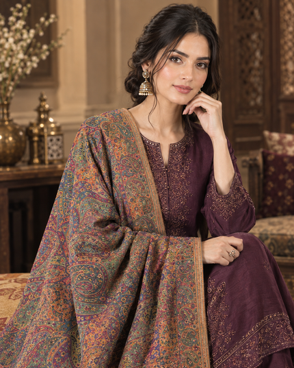 Fancy Pure Indian Laila's Persian - Kani Moonlight Shawl