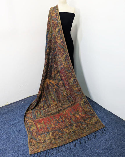Luxury Pure Indian Kani Moonlight Shawl (Ready To Wear)