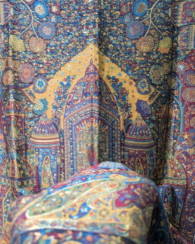 Luxury Pure Indian Kani Moonlight Shawl (Ready To Wear)