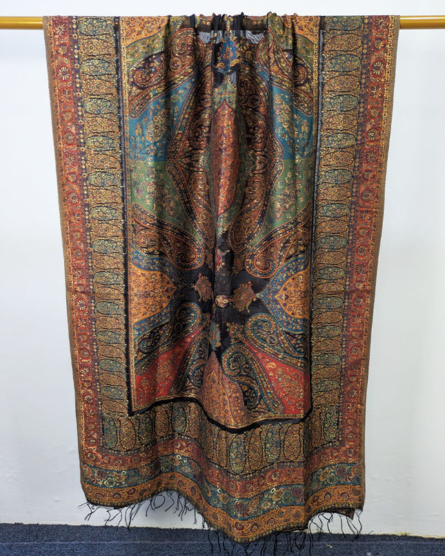 Fancy Pure Indian Kani Moonlight Shawl (Ready To Wear)