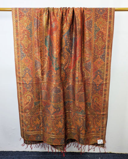 Exquisite Pure Indian Kani Moonlight Shawl (Ready To Wear)