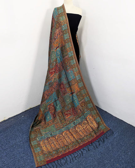 Luxury Pure Indian Kani Moonlight Shawl (Ready To Wear)