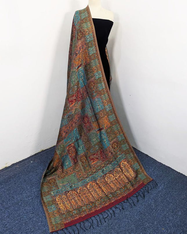 Luxury Pure Indian Kani Moonlight Shawl (Ready To Wear)