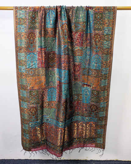 Luxury Pure Indian Kani Moonlight Shawl (Ready To Wear)
