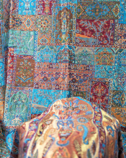 Luxury Pure Indian Kani Moonlight Shawl (Ready To Wear)