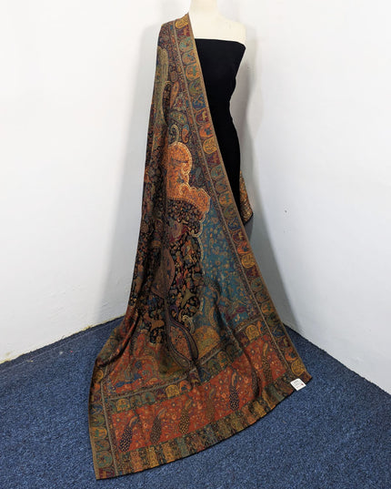 Exquisite Pure Indian Kani Moonlight Shawl (Ready To Wear)