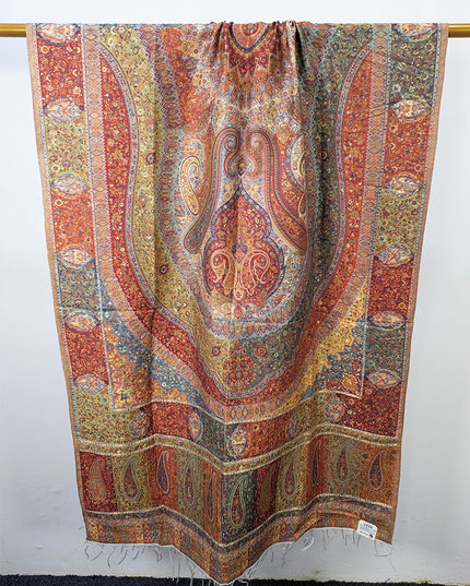 Luxury Pure Indian Kani Moonlight Shawl (Ready To Wear)