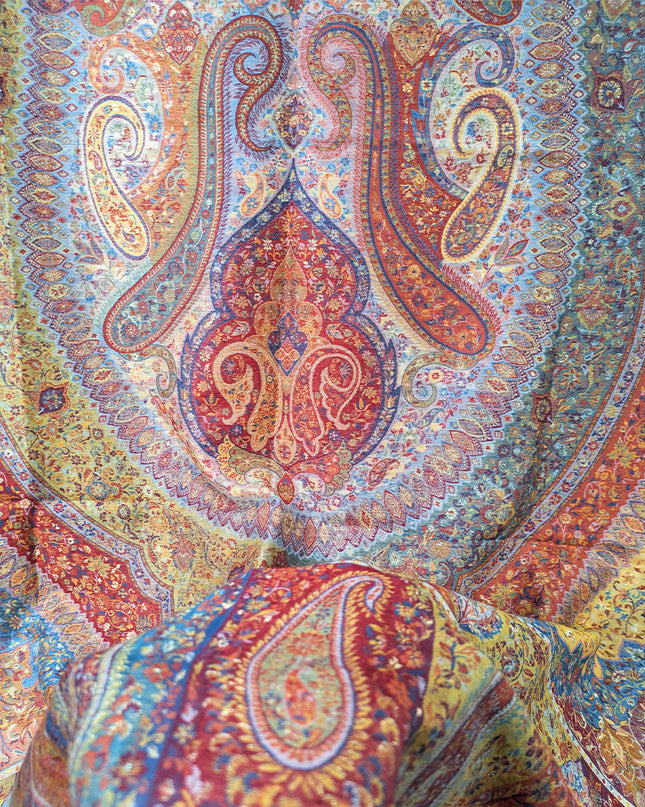 Luxury Pure Indian Kani Moonlight Shawl (Ready To Wear)