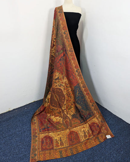 Fancy Pure Indian Kani Moonlight Shawl (Ready To Wear)