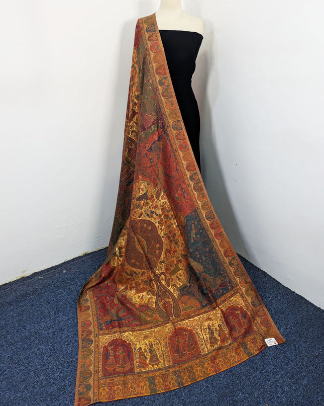 Fancy Pure Indian Kani Moonlight Shawl (Ready To Wear)