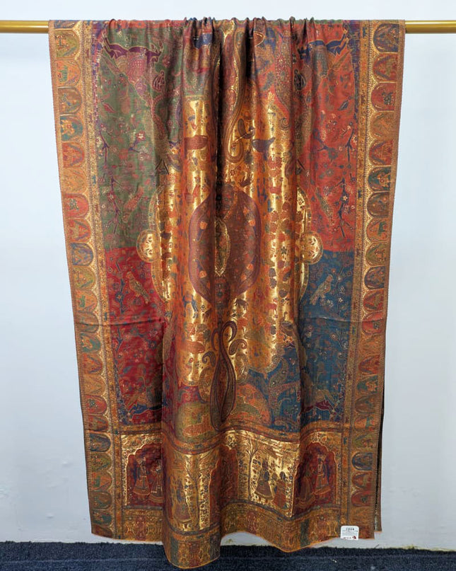 Fancy Pure Indian Kani Moonlight Shawl (Ready To Wear)