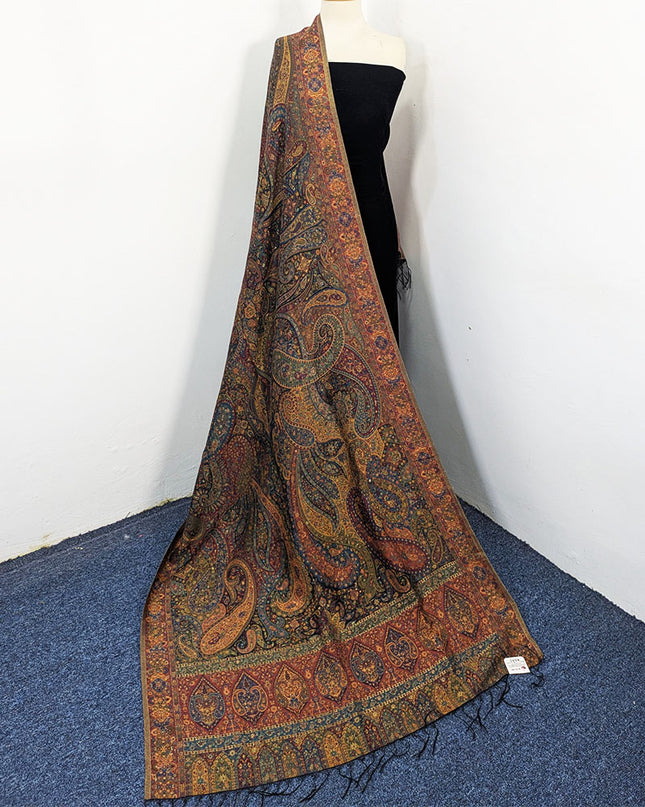 Exquisite Pure Indian Kani Moonlight Shawl (Ready To Wear)
