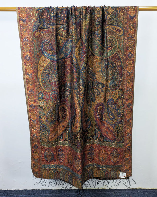 Exquisite Pure Indian Kani Moonlight Shawl (Ready To Wear)