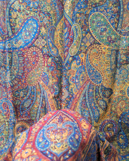 Exquisite Pure Indian Kani Moonlight Shawl (Ready To Wear)