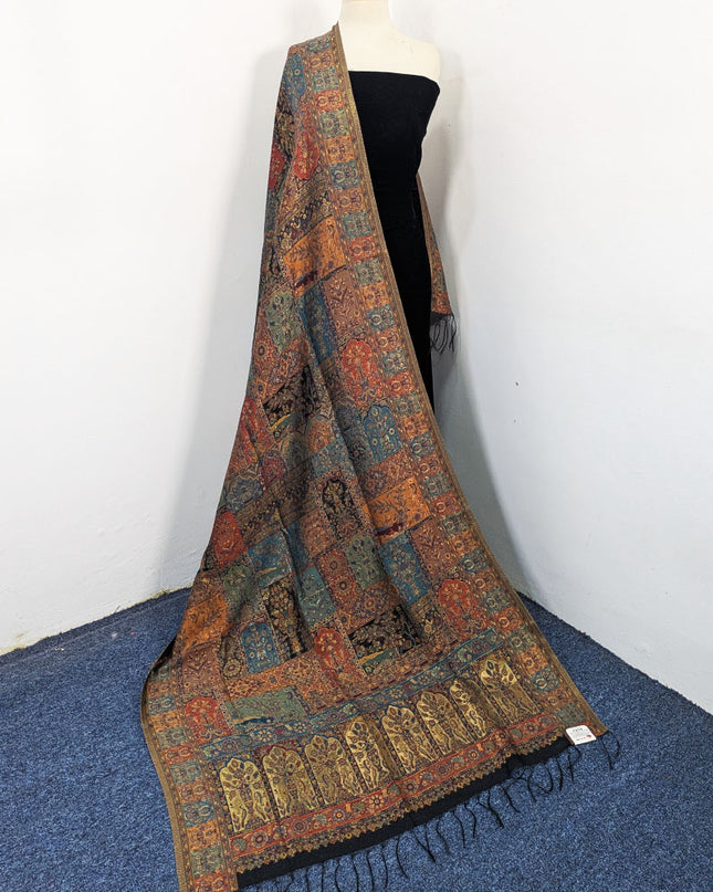 Luxury Pure Indian Kani Moonlight Shawl (Ready To Wear)