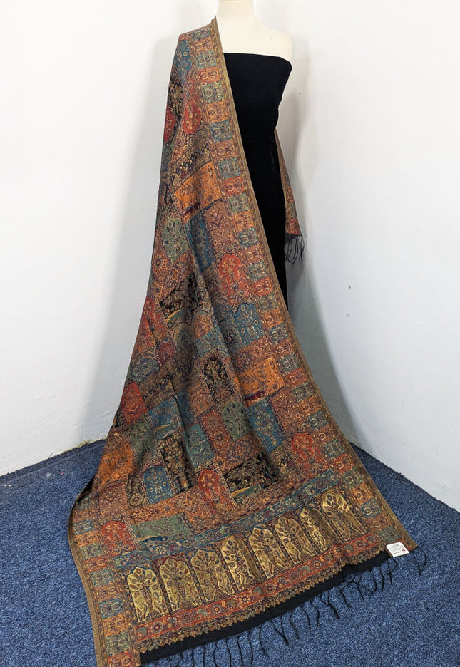 Luxury Pure Indian Kani Moonlight Shawl (Ready To Wear)