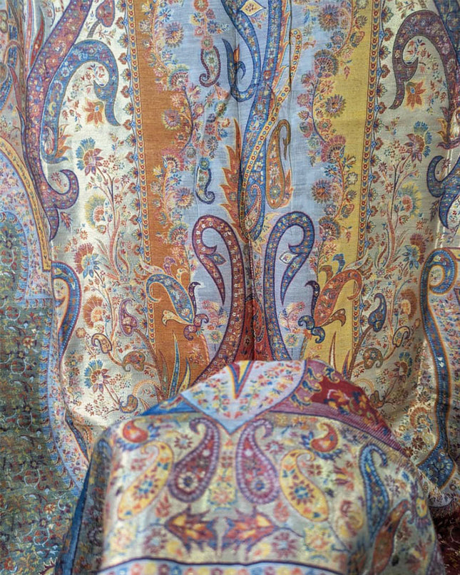 Exclusive Pure Indian Kani Moonlight Shawl (Ready To Wear)
