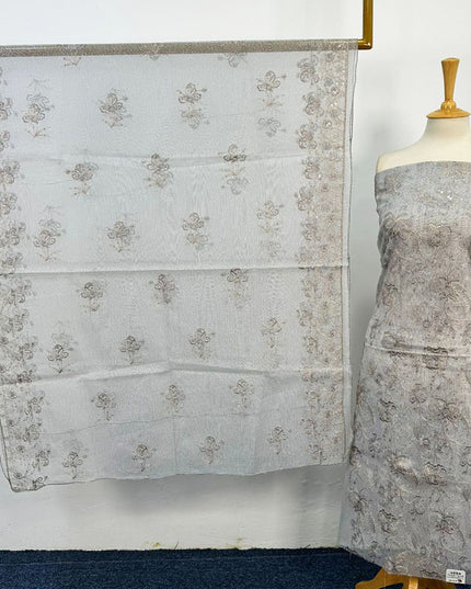 Fancy Khadi Net Mother Collection with Pakka Tanka Work 2PC Unstitched