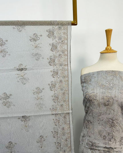 Fancy Khadi Net Mother Collection with Pakka Tanka Work 2PC Unstitched