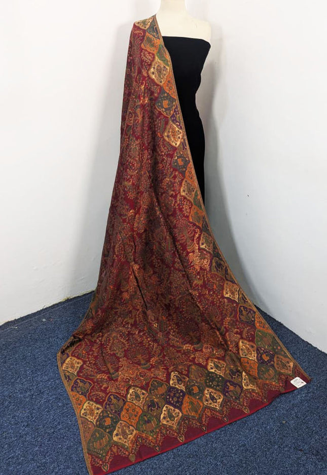 Fancy Pure Indian Kani Moonlight Shawl (Ready To Wear)